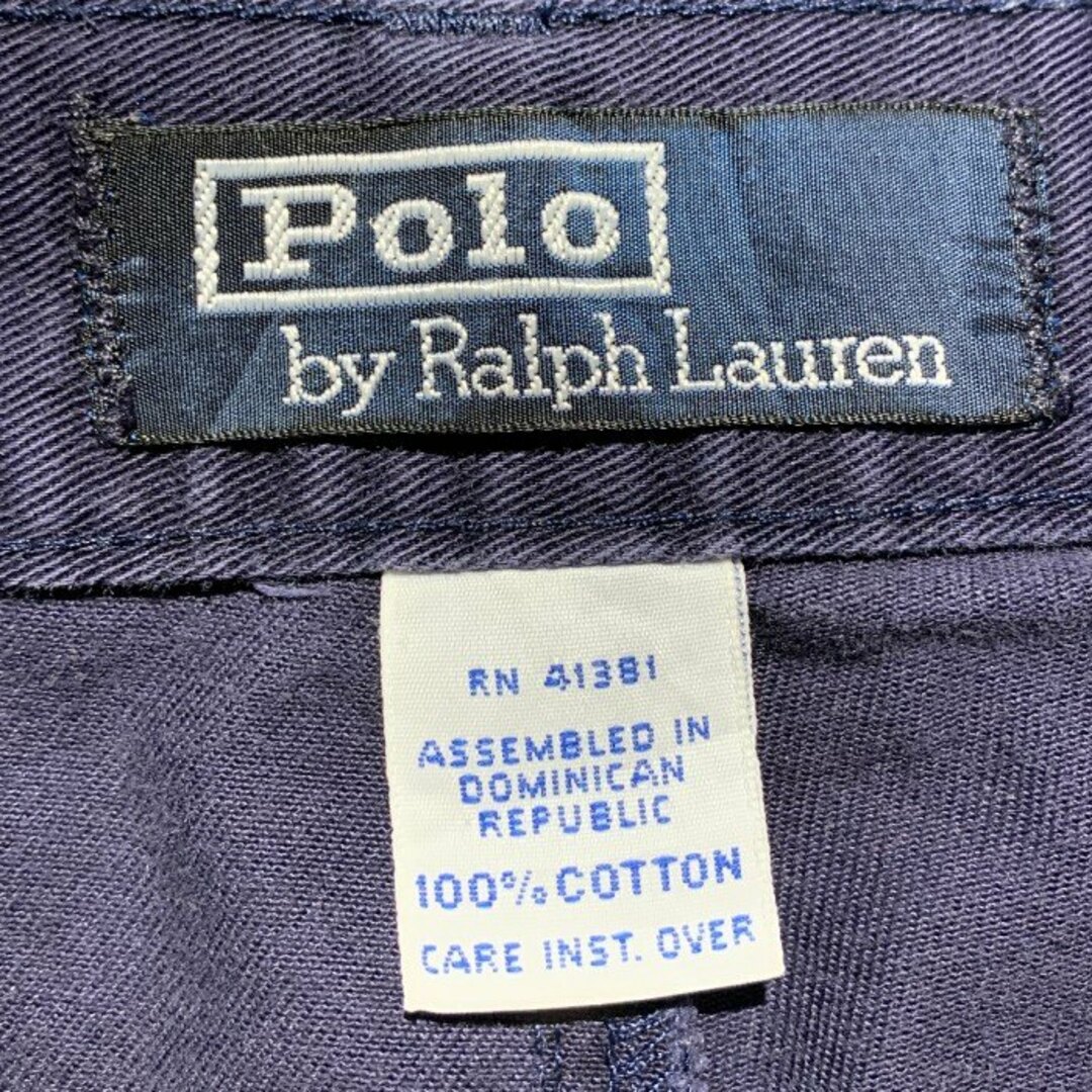 POLO RALPH LAUREN(ポロラルフローレン)のPolo by Ralph Lauren ポロラルフローレン POLO CHINO 2タック チノパンツ ネイビー Size 36×30 メンズのパンツ(その他)の商品写真