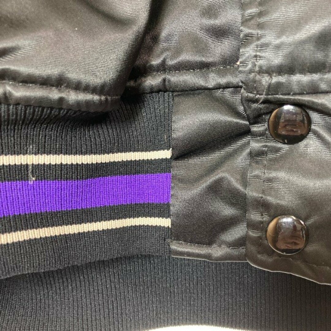 STARTER(スターター)の★STARTER スターター USA製 Colorado Rockies Satin Varsity Jacket スタジャン ブラック sizeXL メンズのジャケット/アウター(その他)の商品写真