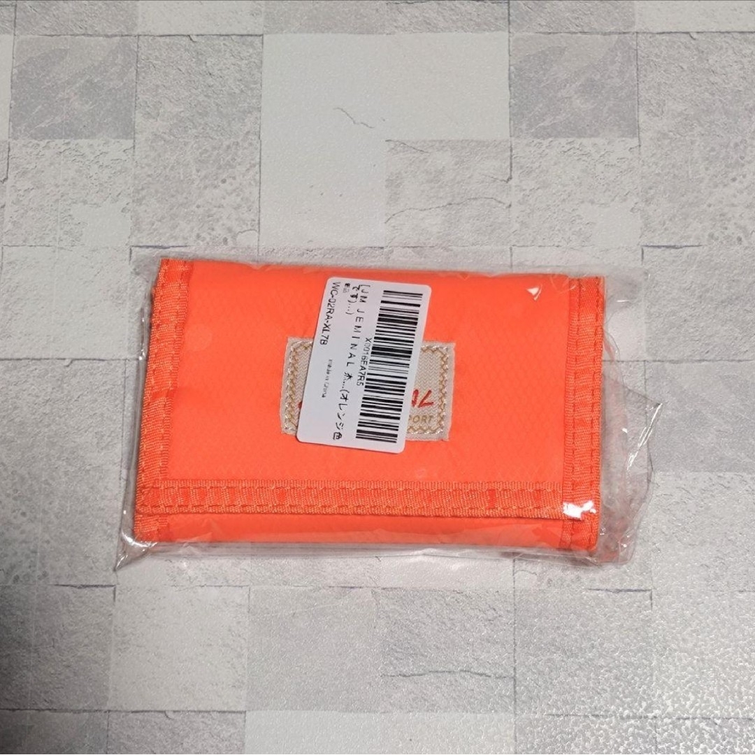 ✨ 超薄型 超軽量✨ コンパクト財布 アウトドア  ユニセックス オレンジ メンズのファッション小物(折り財布)の商品写真