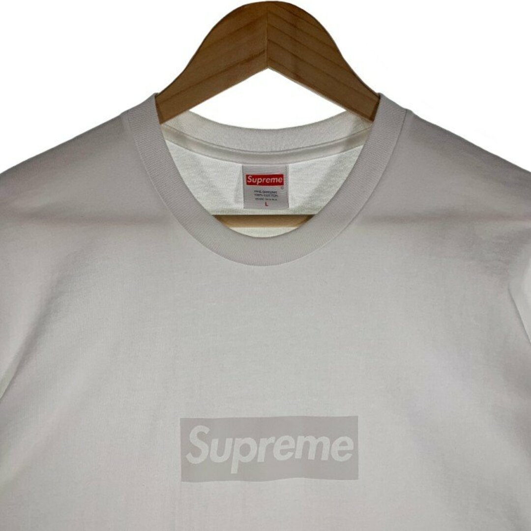 Supreme(シュプリーム)のSUPREME シュプリーム 23SS Tonal Box Logo Tee トーナルボックスロゴ Tシャツ ホワイト Size L メンズのトップス(Tシャツ/カットソー(半袖/袖なし))の商品写真