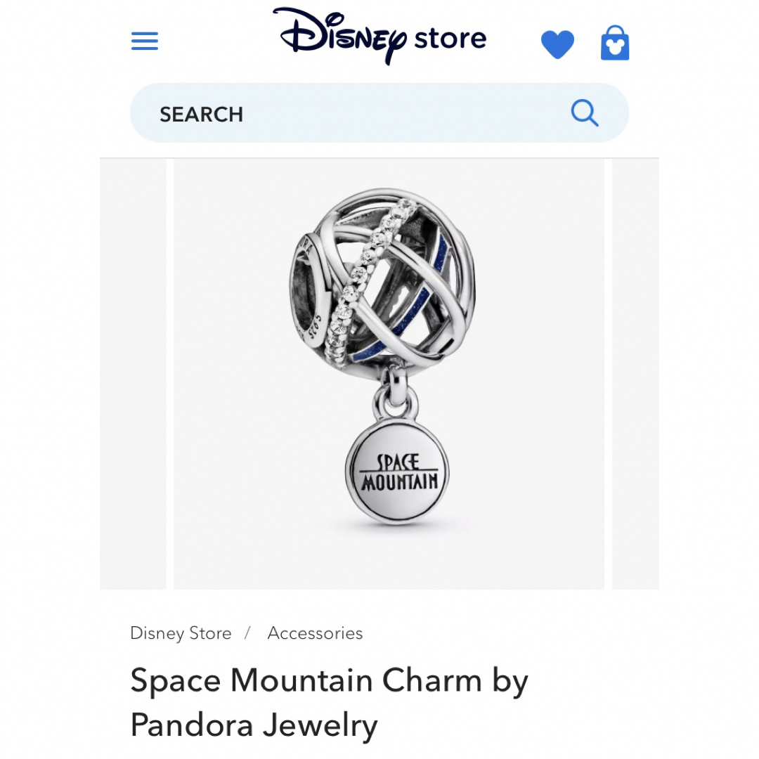 Disney(ディズニー)のPandora Disney Space Mountain Charm レディースのアクセサリー(チャーム)の商品写真
