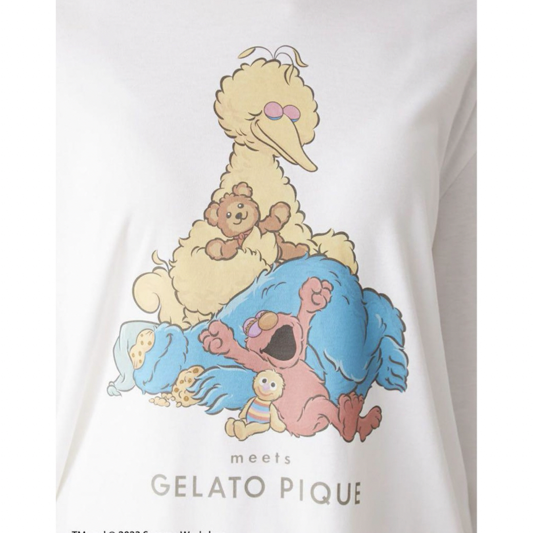 gelato pique(ジェラートピケ)の【新品未使用・タグ付き】ジェラートピケ  【SESAME STREET】Tシャツ レディースのトップス(シャツ/ブラウス(長袖/七分))の商品写真