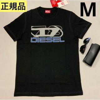 ディーゼル(DIESEL)の洗練されたデザイン DIESEL 正規品　T-DIEGOR-K74 ブラック　M(Tシャツ/カットソー(半袖/袖なし))