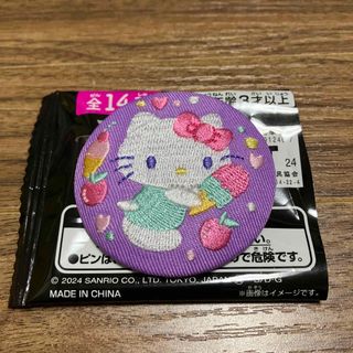 サンリオ(サンリオ)のサンリオキャラクターズ　刺繍缶バッジ　ハローキティ(バッジ/ピンバッジ)