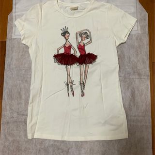 【送料込み】ZARA KIDS  Tシャツ　バレエ　プリント　Tシャツ