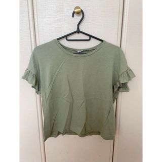 ザラ(ZARA)のZARA  ザラ　Tシャツ カットソー トップス　夏服　レディース　フリル(Tシャツ(半袖/袖なし))