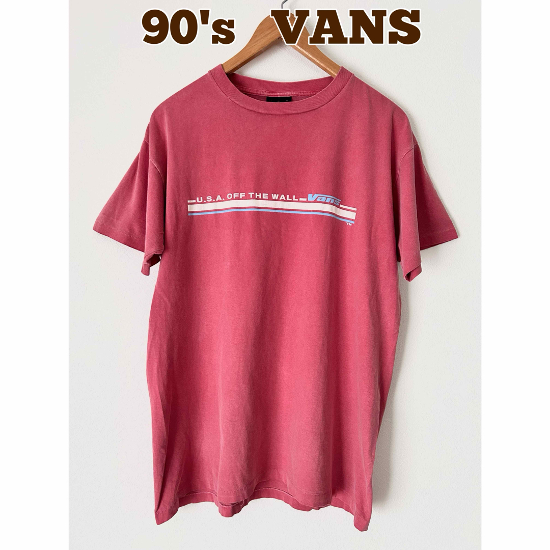 VANS(ヴァンズ)のVANS バンズ　Tシャツ　プリントTシャツ　フェード　褪色　90's 古着 メンズのトップス(Tシャツ/カットソー(半袖/袖なし))の商品写真