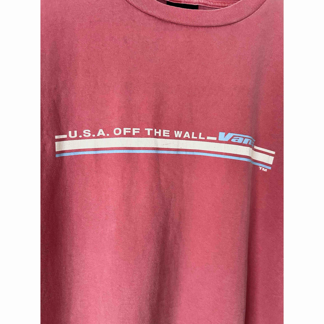 VANS(ヴァンズ)のVANS バンズ　Tシャツ　プリントTシャツ　フェード　褪色　90's 古着 メンズのトップス(Tシャツ/カットソー(半袖/袖なし))の商品写真