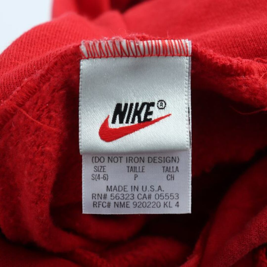 NIKE(ナイキ)のナイキ パーカー トップス スウェット スエット スポーツウエア USA製 メンズ Sサイズ レッド NIKE メンズのトップス(パーカー)の商品写真
