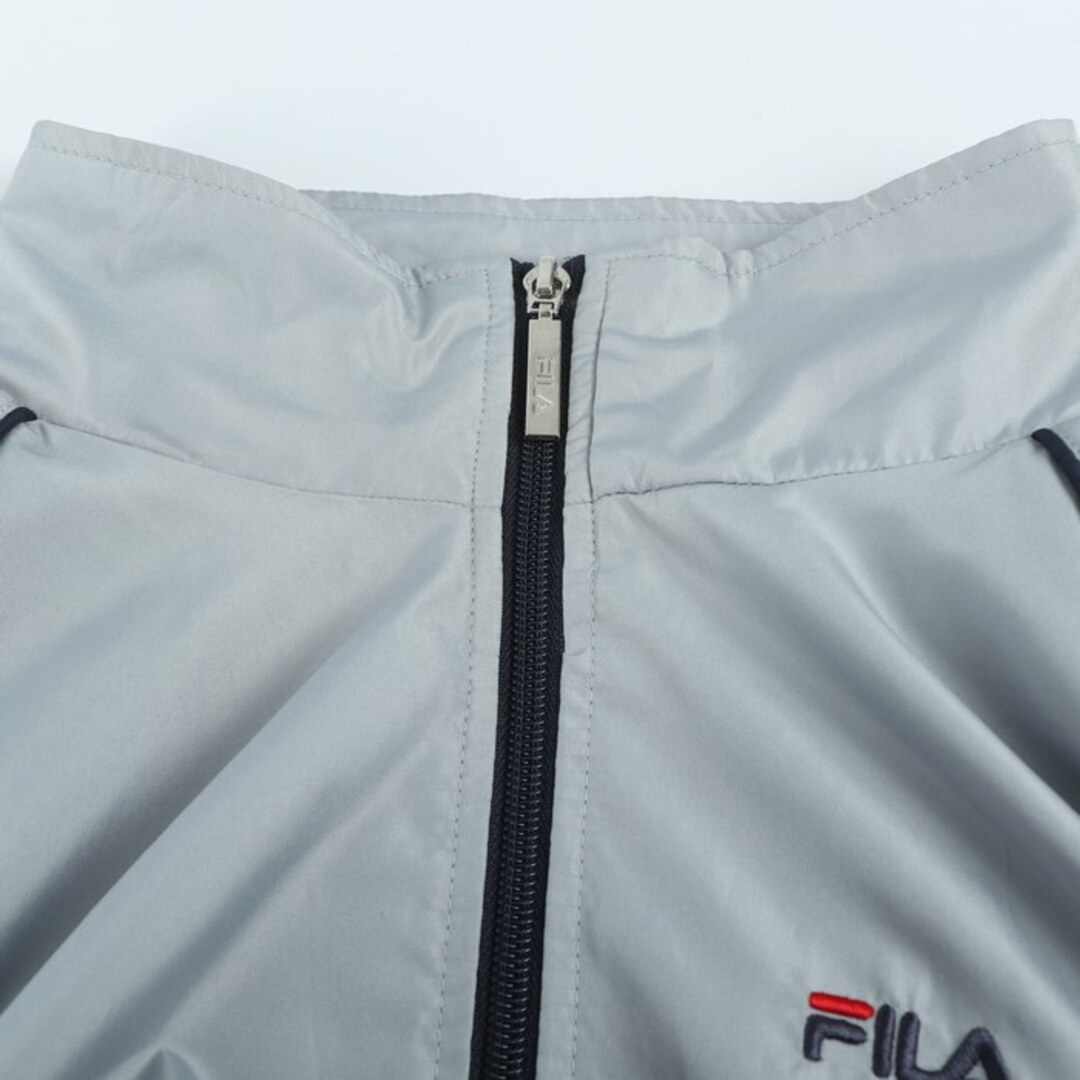 FILA(フィラ)のフィラ ナイロンジャケット アウター ウィンドブレーカー スポーツウエア メンズ Mサイズ グレー FILA メンズのジャケット/アウター(ナイロンジャケット)の商品写真