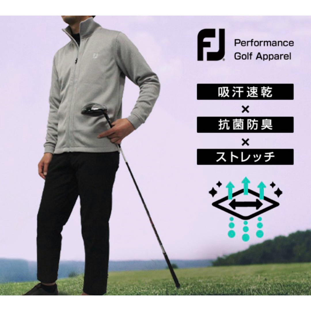 FootJoy(フットジョイ)の新品タグ付FOOT JOY フットジョイ　ニット　ジャケット　ブルゾン　ゴルフ スポーツ/アウトドアのゴルフ(ウエア)の商品写真