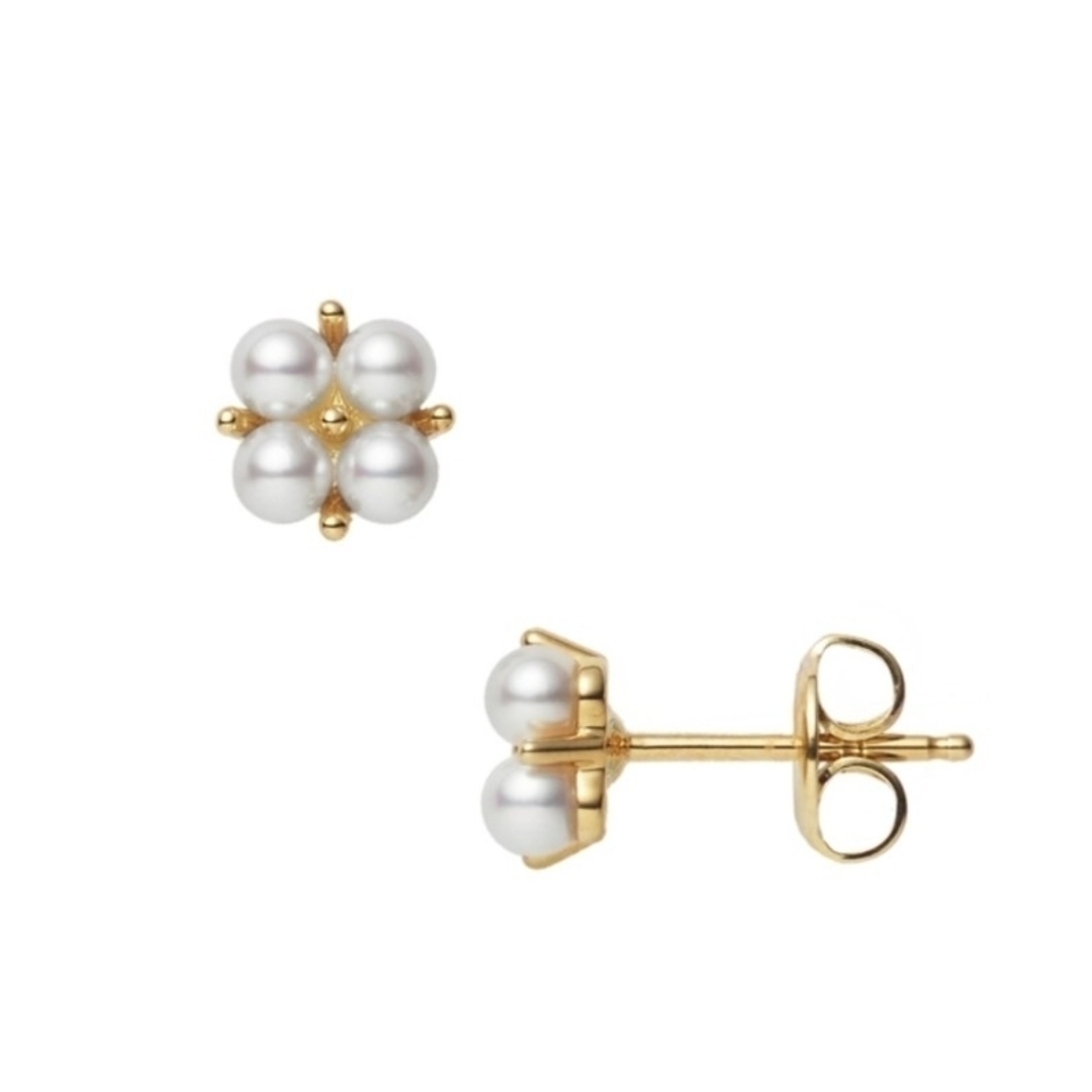 MIKIMOTO(ミキモト)の極美品【ミキモト】現行品　K18YG  アコヤ　パール　真珠　ピアス レディースのアクセサリー(ピアス)の商品写真