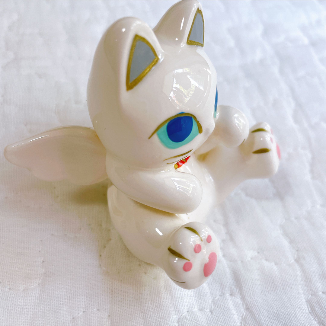 【レア】猫 ねこ CAT 天使 ANGEL 陶器 置物 インテリア/住まい/日用品のインテリア小物(置物)の商品写真