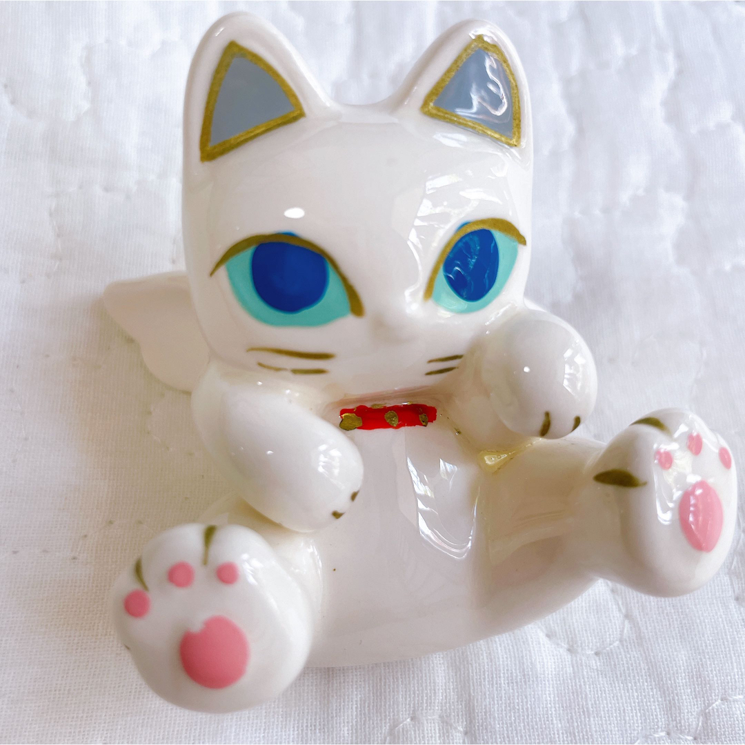 【レア】猫 ねこ CAT 天使 ANGEL 陶器 置物 インテリア/住まい/日用品のインテリア小物(置物)の商品写真