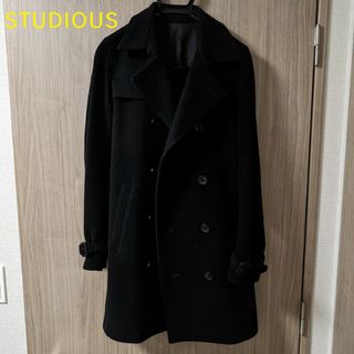 ステュディオス(STUDIOUS)のSTUDIOUS　オリジナルトレンチコート ブラック(トレンチコート)