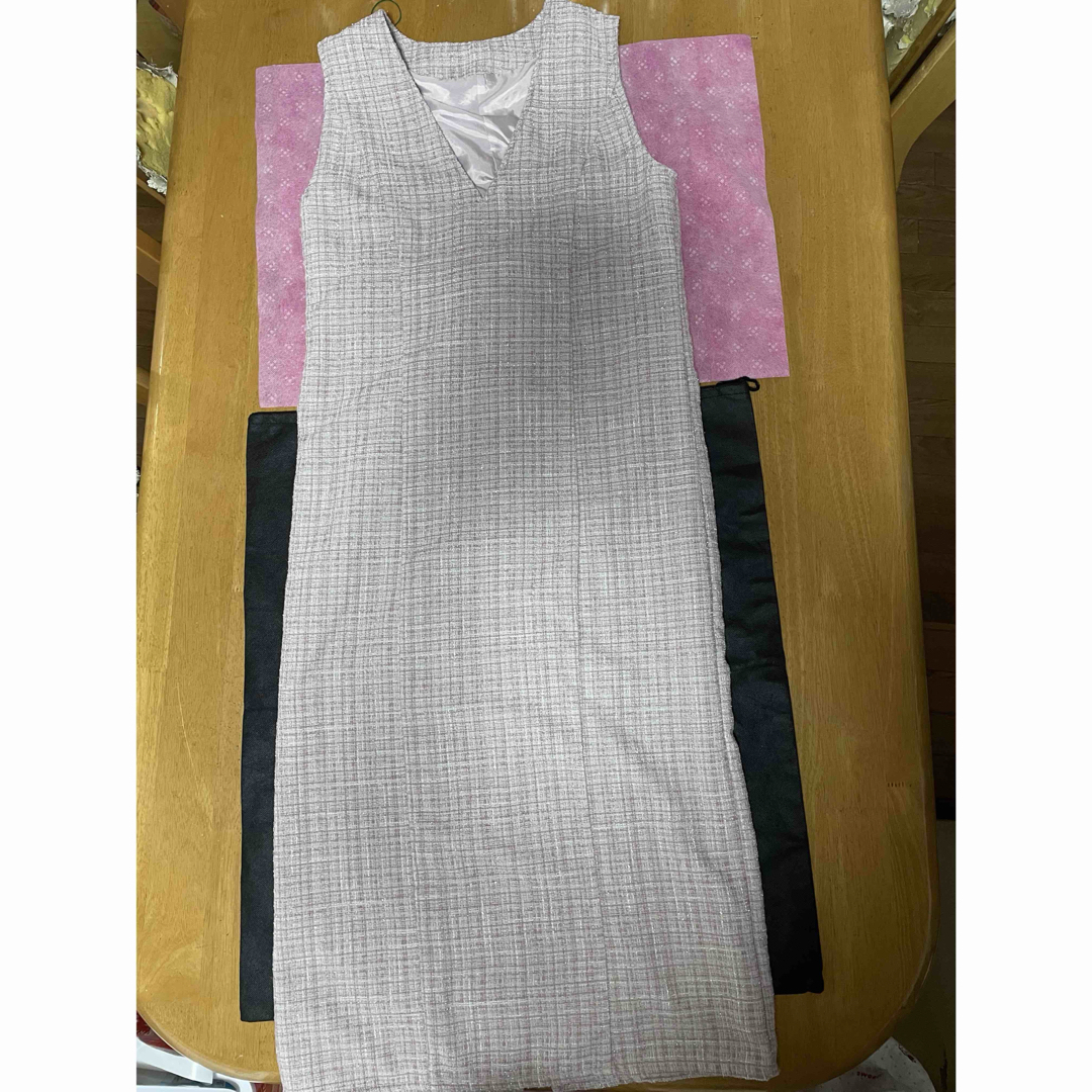 GRL(グレイル)のグレイル　ピンク系　千鳥格子ワンピース　Jスカート　フリーサイズ レディースのワンピース(ロングワンピース/マキシワンピース)の商品写真