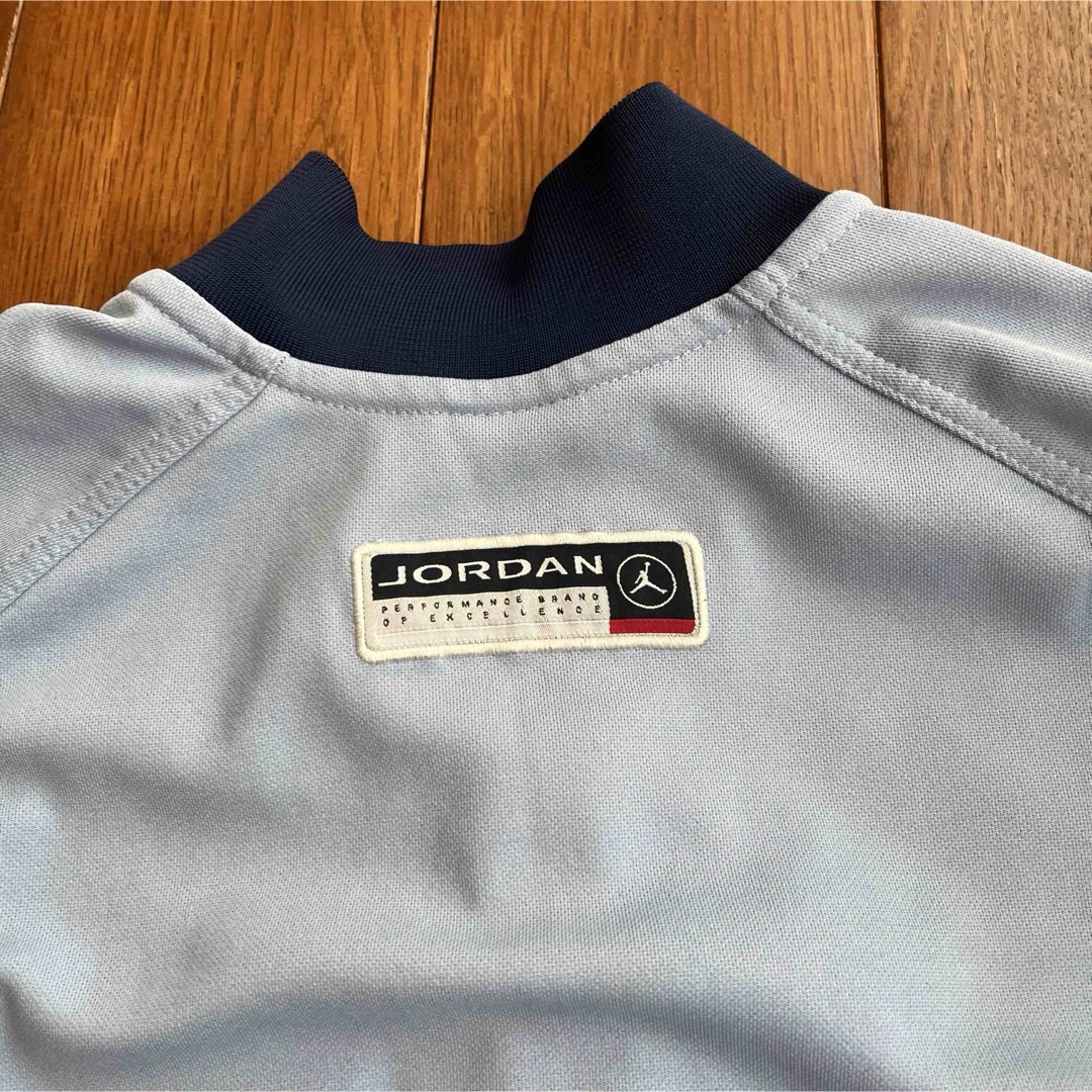 Jordan Brand（NIKE）(ジョーダン)のジョーダンブランド　刺繍ロゴ 半袖ジャージ青ナイキ メンズのトップス(Tシャツ/カットソー(半袖/袖なし))の商品写真