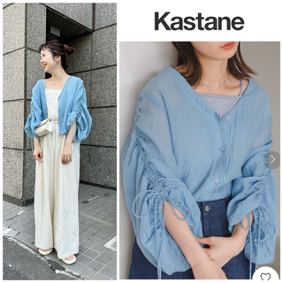 Kastane - Kastane Vあきシアーワッシャードロストシャツ