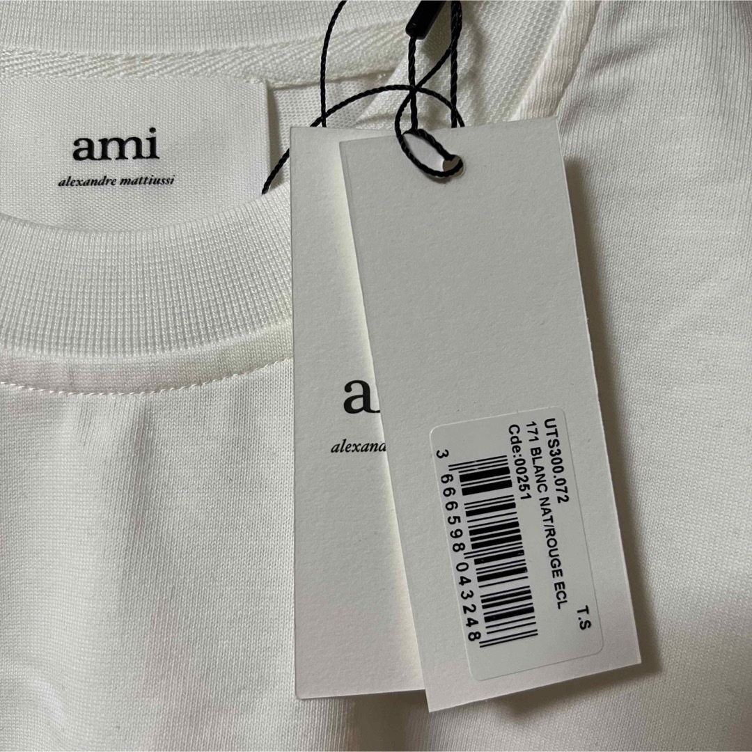 ami(アミ)の新品 AMI Paris アミパリス ボーダー ロングスリーブ Tシャツ S メンズのトップス(Tシャツ/カットソー(七分/長袖))の商品写真