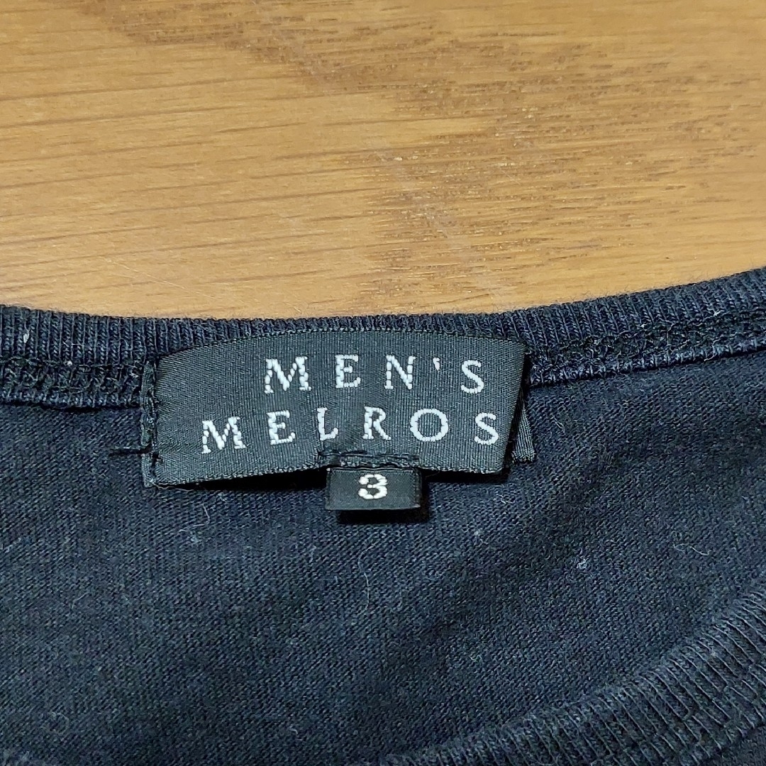 MEN'S MELROSE(メンズメルローズ)のメンズメルローズ メンズTシャツ ブラック メンズのトップス(Tシャツ/カットソー(半袖/袖なし))の商品写真