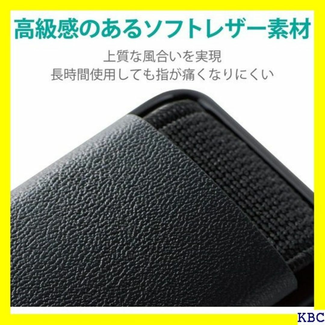 エレコム スマホバンド 落下防止 レザー スタンド機能 ブ TBLSBK 111 スマホ/家電/カメラのスマホ/家電/カメラ その他(その他)の商品写真