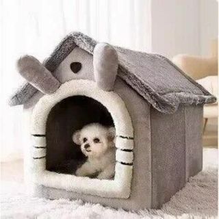 屋内犬小屋　猫テント 猫シェルター 組立小型犬　ドッグハウス　ペット用　犬　猫(猫)