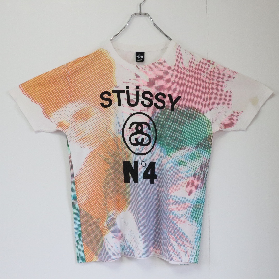 STUSSY(ステューシー)の【希少】ステューシー／Tシャツ　メキシコ製　Lサイズ　デカロゴ　N4　SSリンク メンズのトップス(Tシャツ/カットソー(半袖/袖なし))の商品写真
