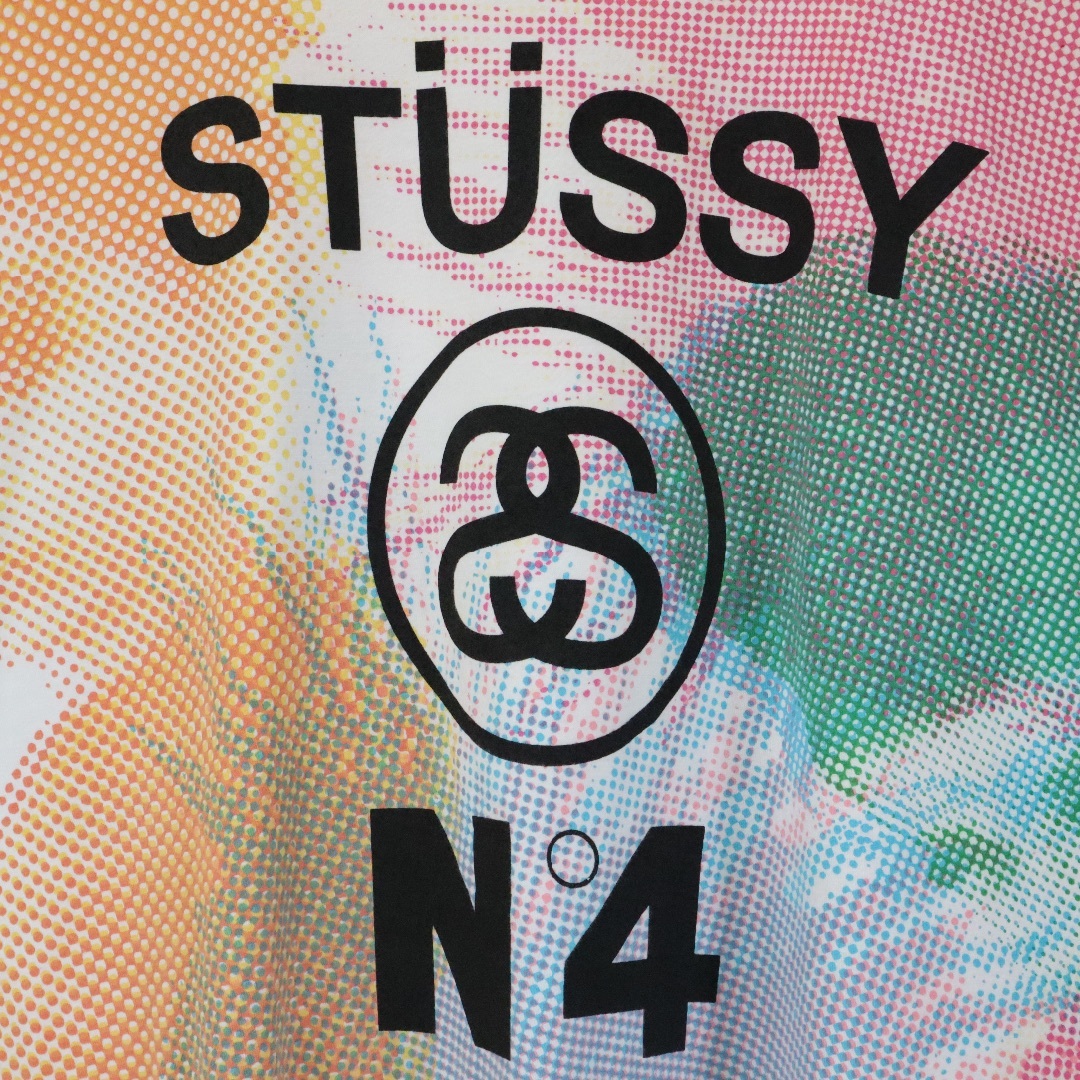 STUSSY(ステューシー)の【希少】ステューシー／Tシャツ　メキシコ製　Lサイズ　デカロゴ　N4　SSリンク メンズのトップス(Tシャツ/カットソー(半袖/袖なし))の商品写真