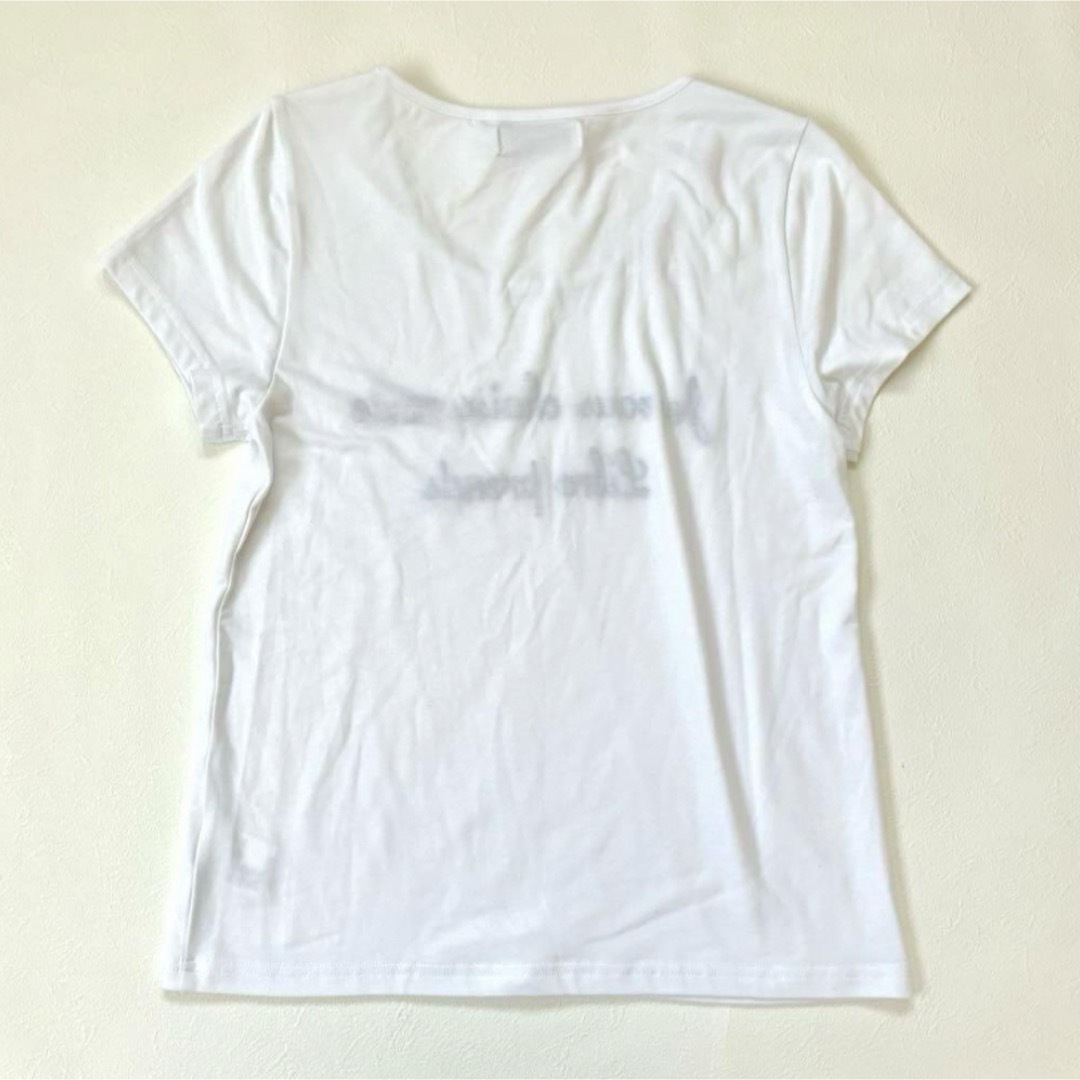 CECIL McBEE(セシルマクビー)の【セシルマクビー】白T ホワイト 半袖 Tシャツ M レディースのトップス(Tシャツ(半袖/袖なし))の商品写真