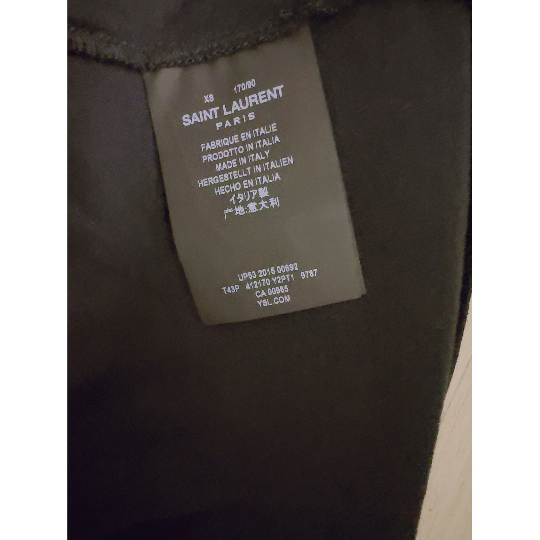 Saint Laurent(サンローラン)の【新品未使用】サンローランパリ 黒  XS  騙し絵  Tシャツ 2016ss メンズのトップス(Tシャツ/カットソー(半袖/袖なし))の商品写真