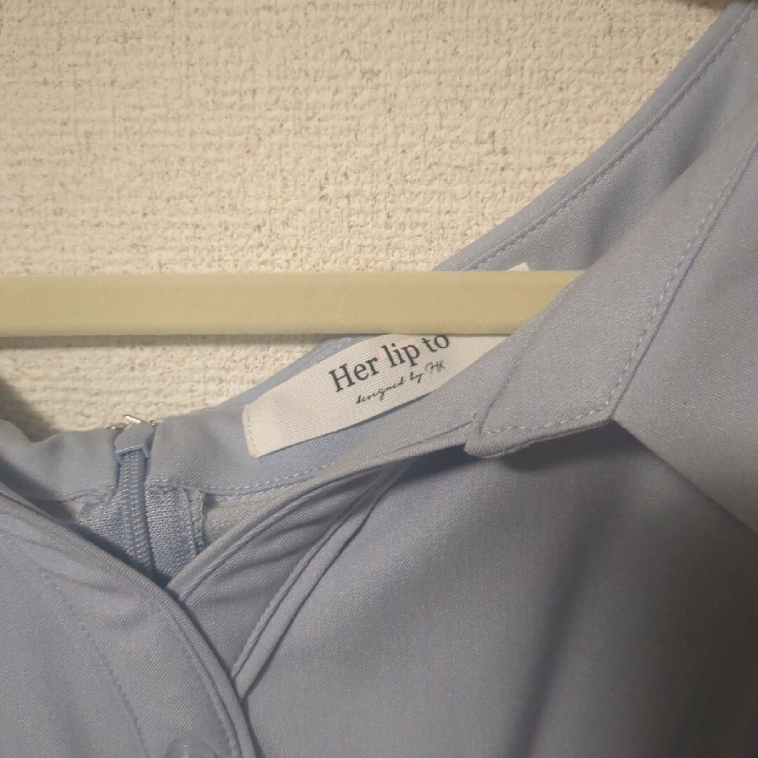 新品未使用】Pleated Open Shirt Dress 新品未使用】Pleated Open Shirt Dress