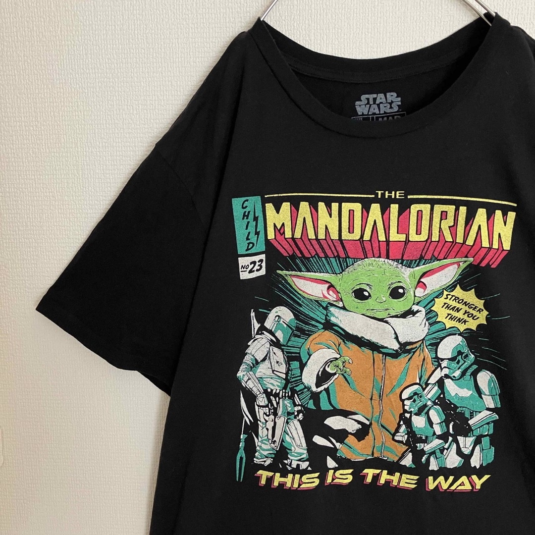 TV&MOVIE(ティービーアンドムービー)のスターウォーズマンダロリアンムービーTシャツtシャツオーバーサイズ映画黒tee メンズのトップス(Tシャツ/カットソー(半袖/袖なし))の商品写真