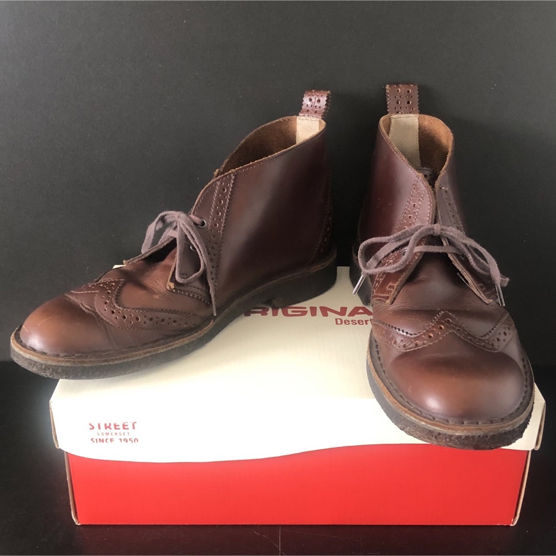 Clarks(クラークス)の激レア★DESERT BROGUE ウイングチップ デザートブーツ クラークス メンズの靴/シューズ(ブーツ)の商品写真