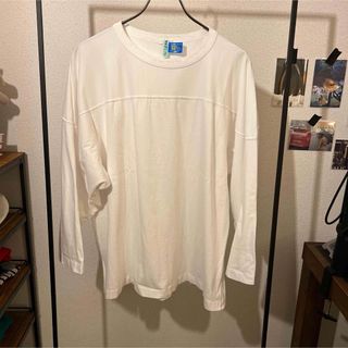 COMOLI - COMOLI コットン フットボールTシャツ ホワイト サイズ2