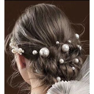 髪飾り　ヘッドドレス　結婚式　ウェディング　成人式　卒業式　ヘアアクセサリー　(バレッタ/ヘアクリップ)