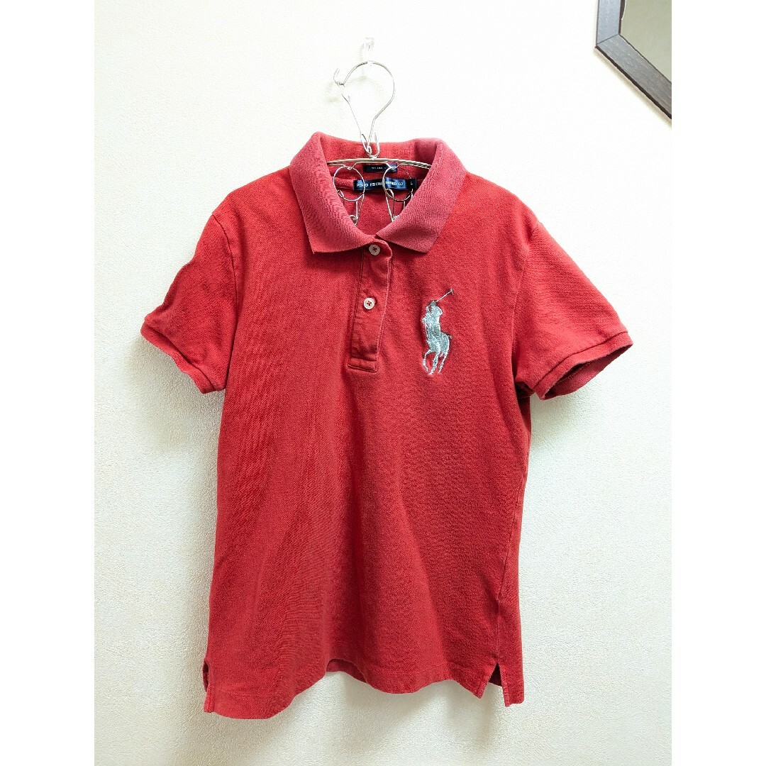 POLO RALPH LAUREN(ポロラルフローレン)のポロラルフローレン★Slim Fit ★RED キッズ/ベビー/マタニティのキッズ服女の子用(90cm~)(Tシャツ/カットソー)の商品写真