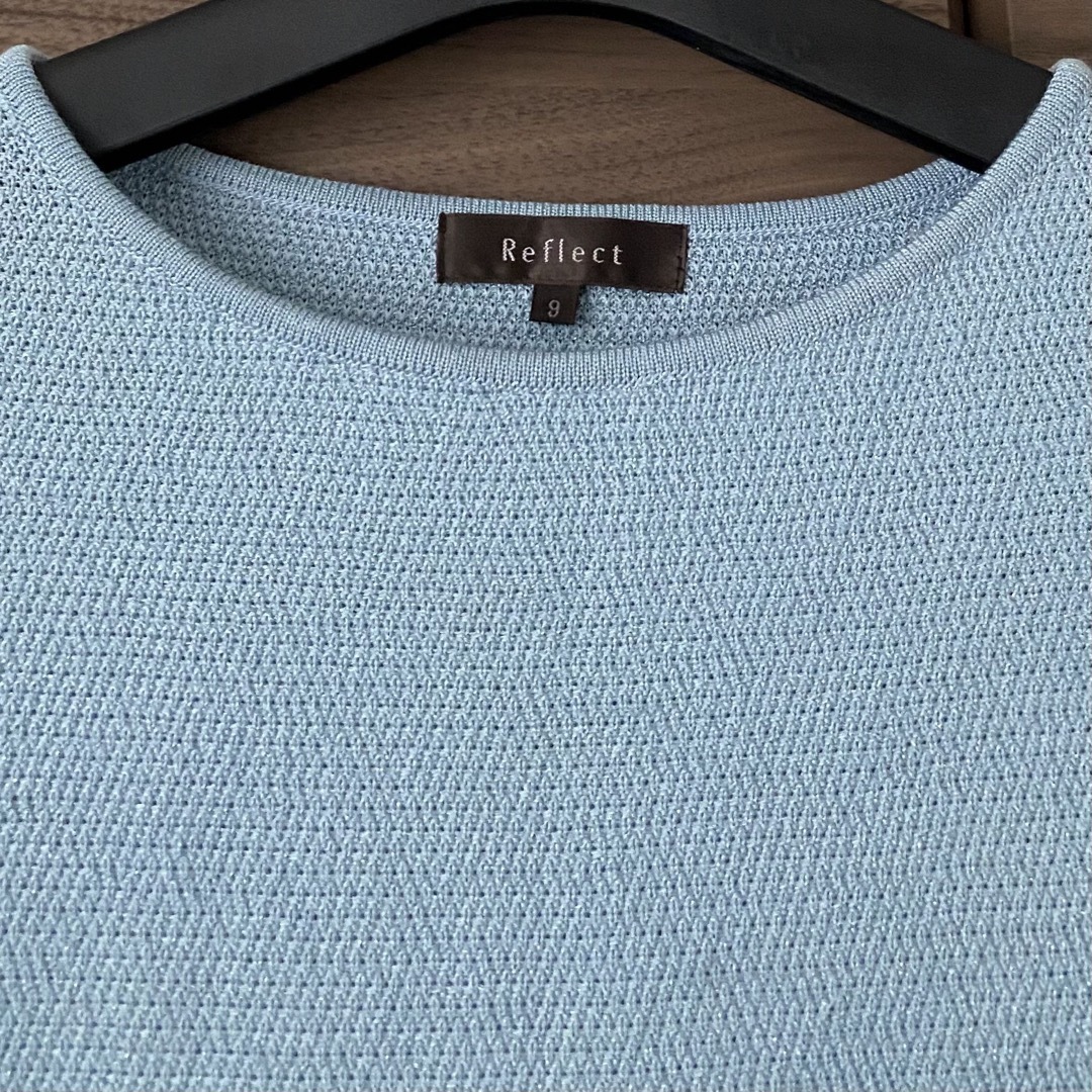 ReFLEcT(リフレクト)のリフレクト　ラメ入り七分袖ニット レディースのトップス(ニット/セーター)の商品写真