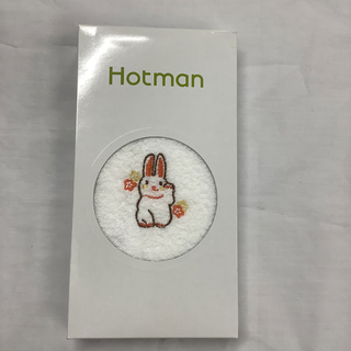 ホットマン(Hotman)のホットマン　フェイスタオル　うさぎ　HOTMAN 新品未使用　お箱なし(タオル/バス用品)