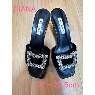 ダイアナ(DIANA)のDIANAのビジュー付きミュール(ミュール)