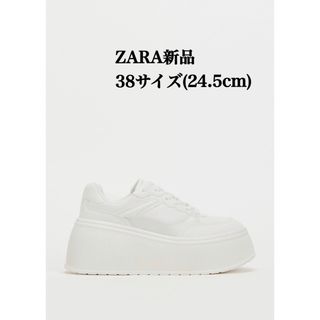 ZARA - 完売品 ZARA プラットフォームスニーカー 38サイズ(24.5cm)新品