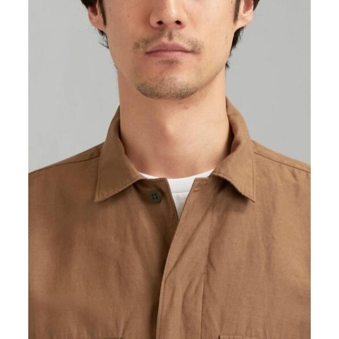 UNITED ARROWS green label relaxing(ユナイテッドアローズグリーンレーベルリラクシング)の【美品】SC テクノリネン ボックス BDU シャツ ジャケット メンズのジャケット/アウター(カバーオール)の商品写真