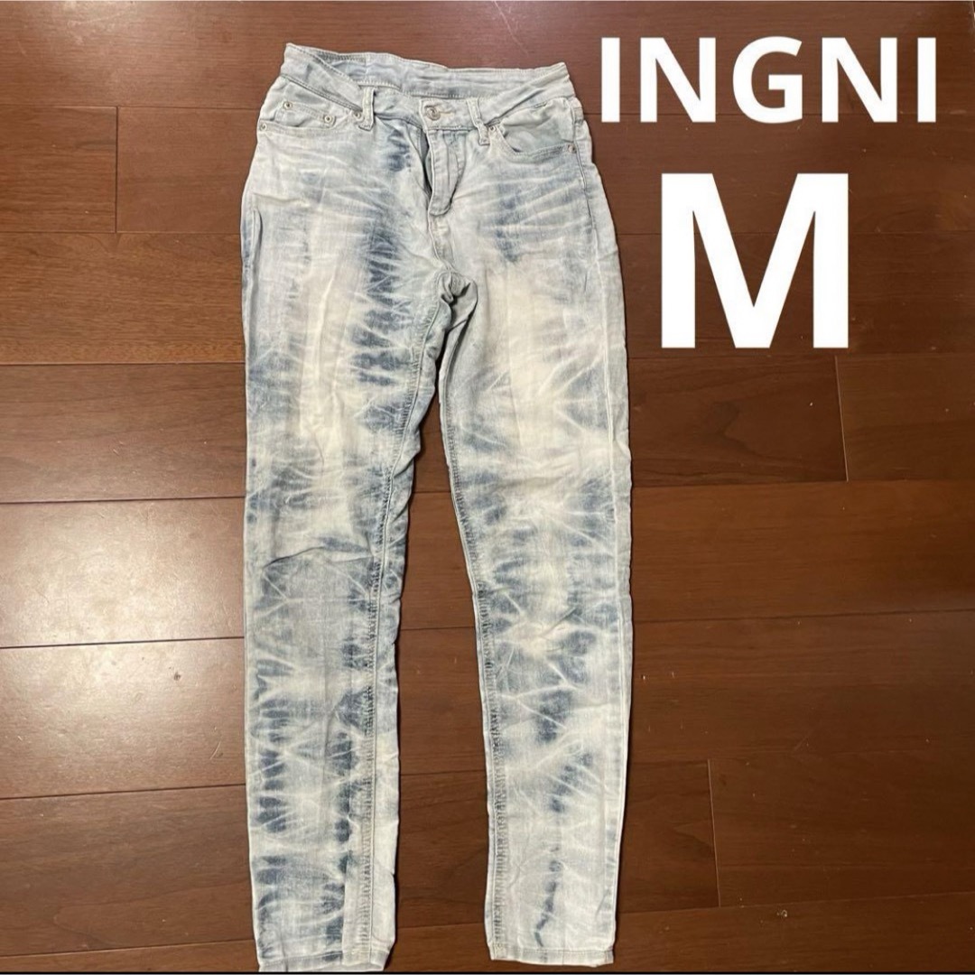 INGNI(イング)の【INGNI】M 柔らかストレッチ デニム スキニー・レギンス ライトブルー レディースのパンツ(デニム/ジーンズ)の商品写真