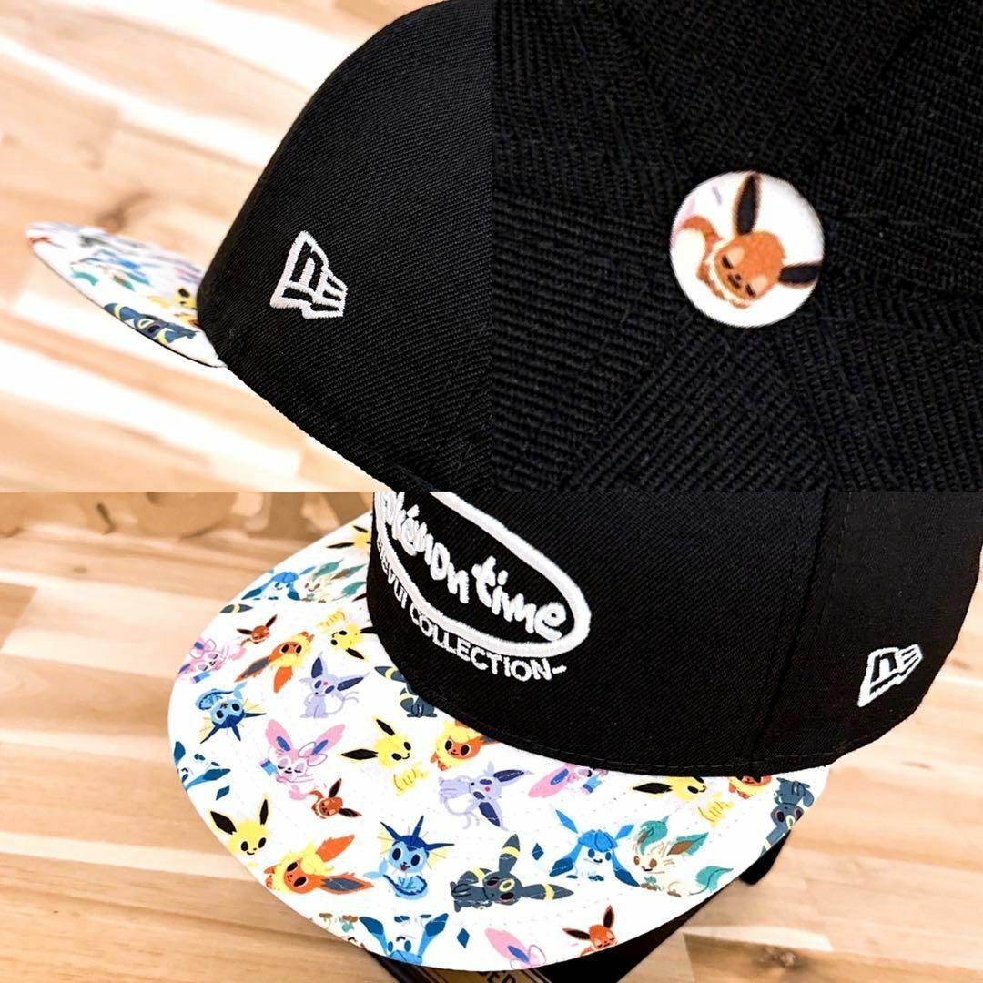 NEW ERA(ニューエラー)の激レア【ニューエラ×ポケモン】限定コラボ イーブイ ファミリー キャップ 黒 メンズの帽子(キャップ)の商品写真