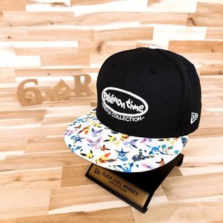 ニューエラー(NEW ERA)の激レア【ニューエラ×ポケモン】限定コラボ イーブイ ファミリー キャップ 黒(キャップ)