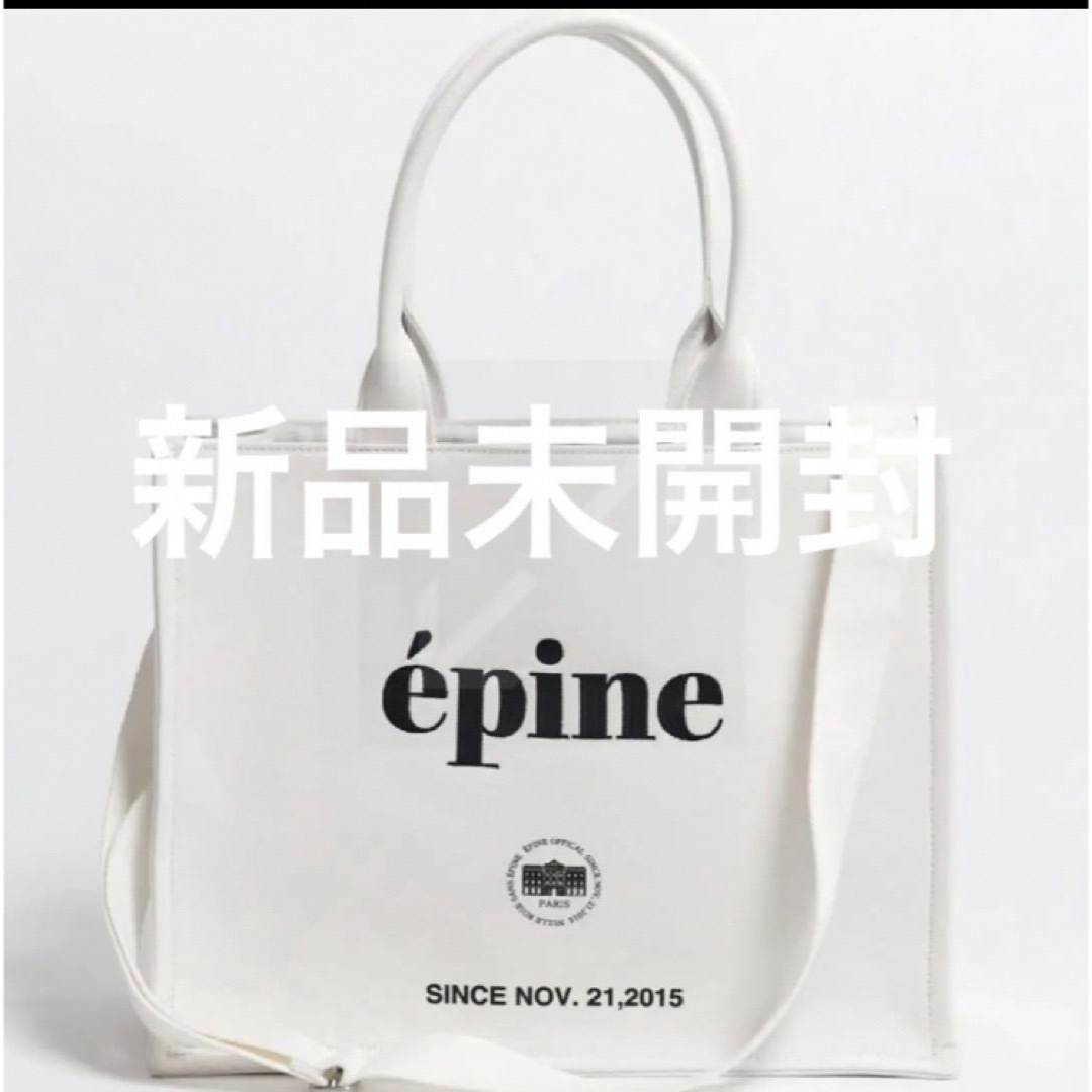 épine(エピヌ)のépine book tote bag large white レディースのバッグ(トートバッグ)の商品写真