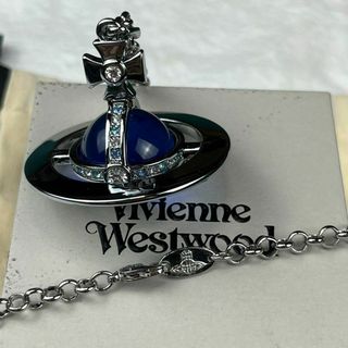 ヴィヴィアンウエストウッド(Vivienne Westwood)の✨限定品✨Vivienne Westwood スモールオーブ ネックレス 青(ネックレス)