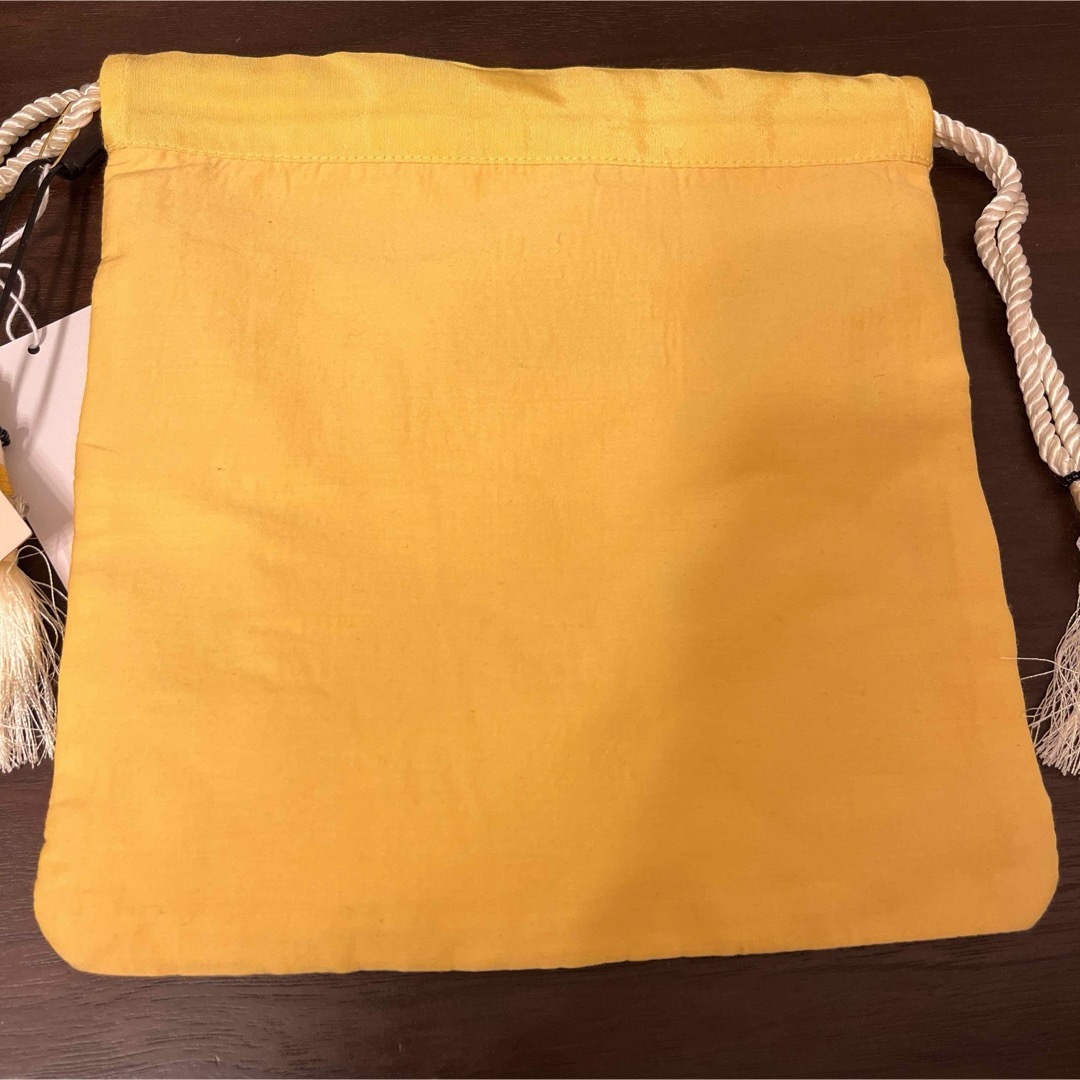 GRACE CONTINENTAL(グレースコンチネンタル)の【グレースコンチネンタル】刺繍巾着バッグ　イエロー レディースのバッグ(ハンドバッグ)の商品写真