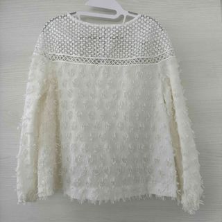 グレースコンチネンタル　レース刺繍TOP ホワイト 38