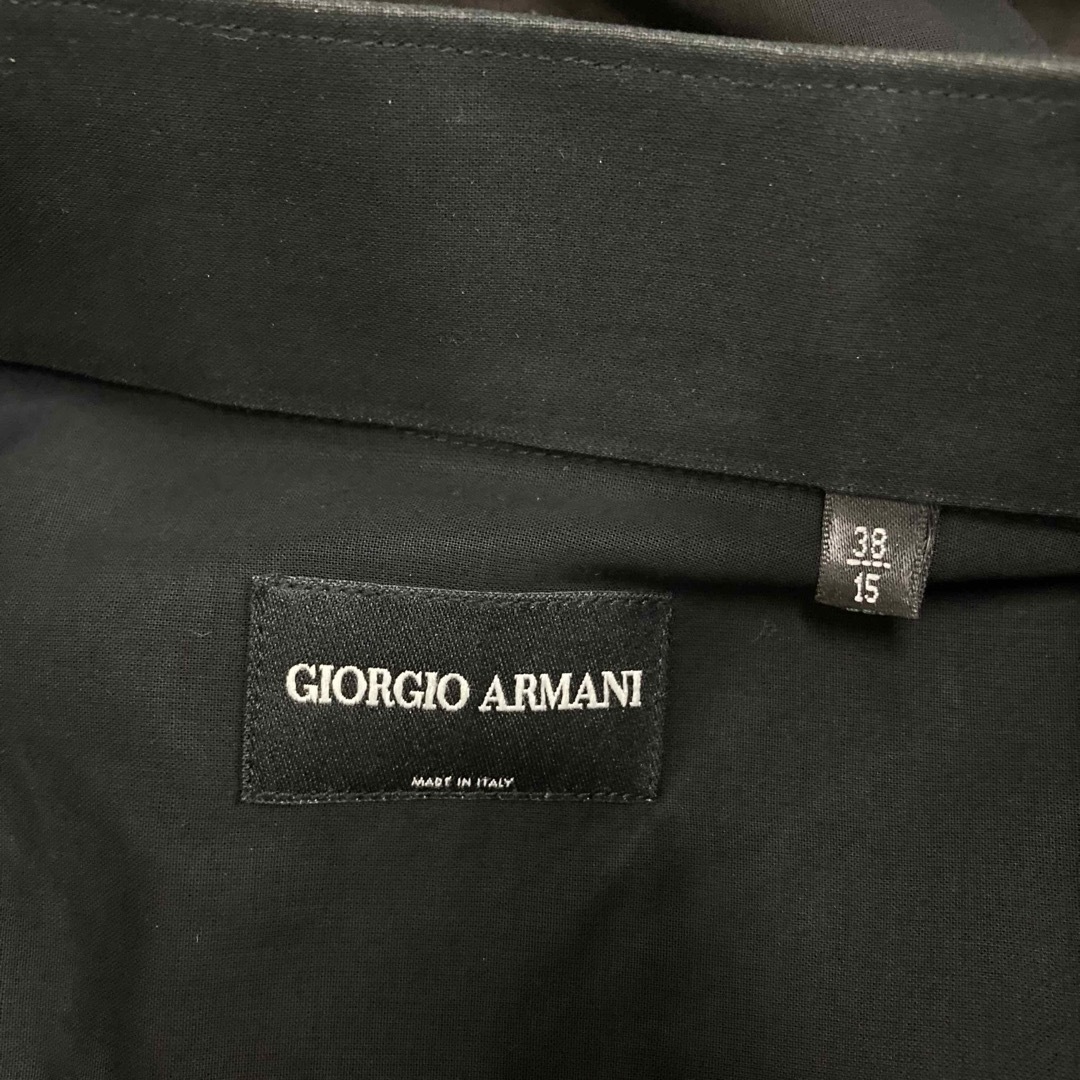 Giorgio Armani(ジョルジオアルマーニ)の美品　ジョルジオアルマーニ  スタンドカラー　ドレスシャツ　38 Y2K メンズのトップス(シャツ)の商品写真