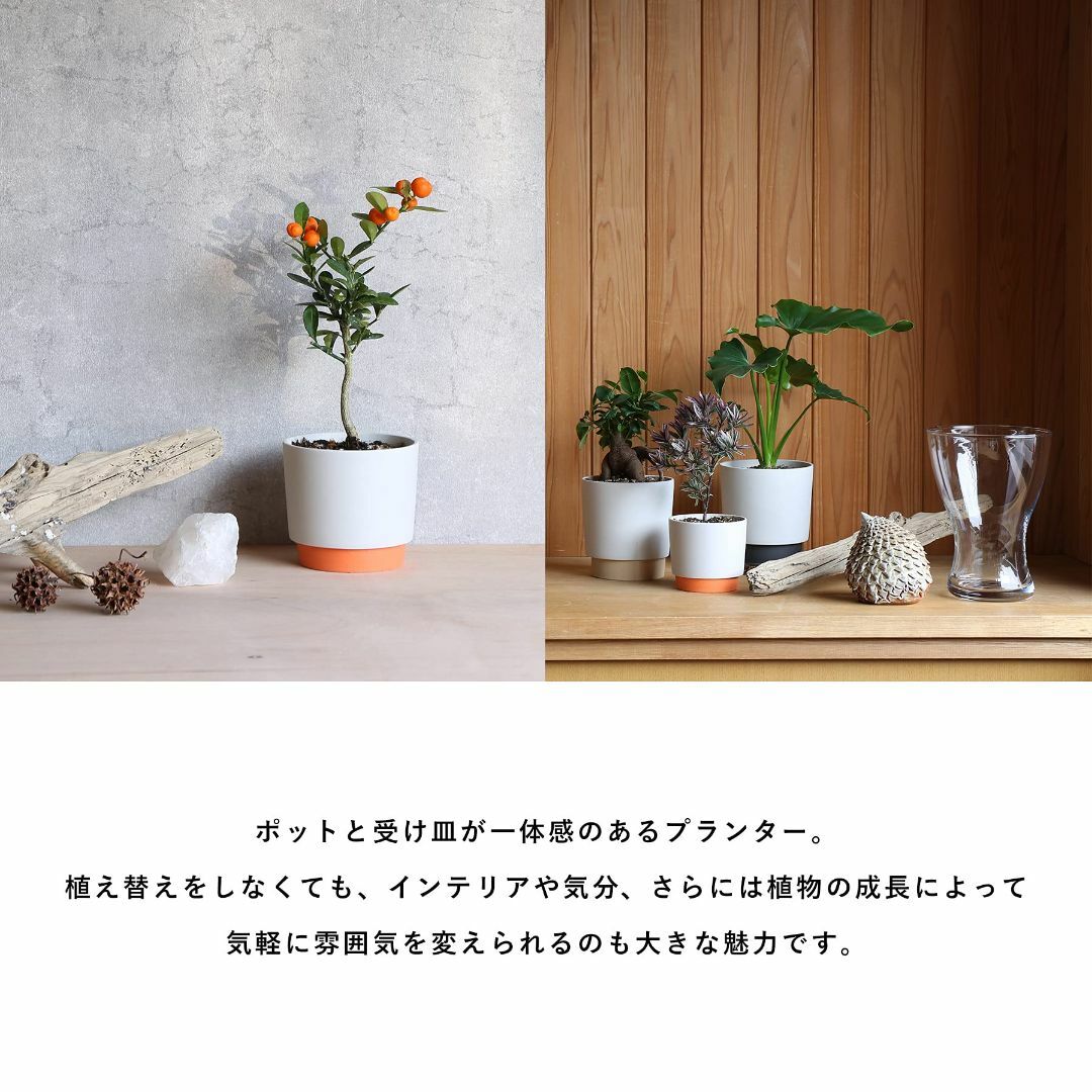 【色: クリスタルシルバー】[yamatsu] ground 植木鉢 陶器鉢 プ その他のその他(その他)の商品写真